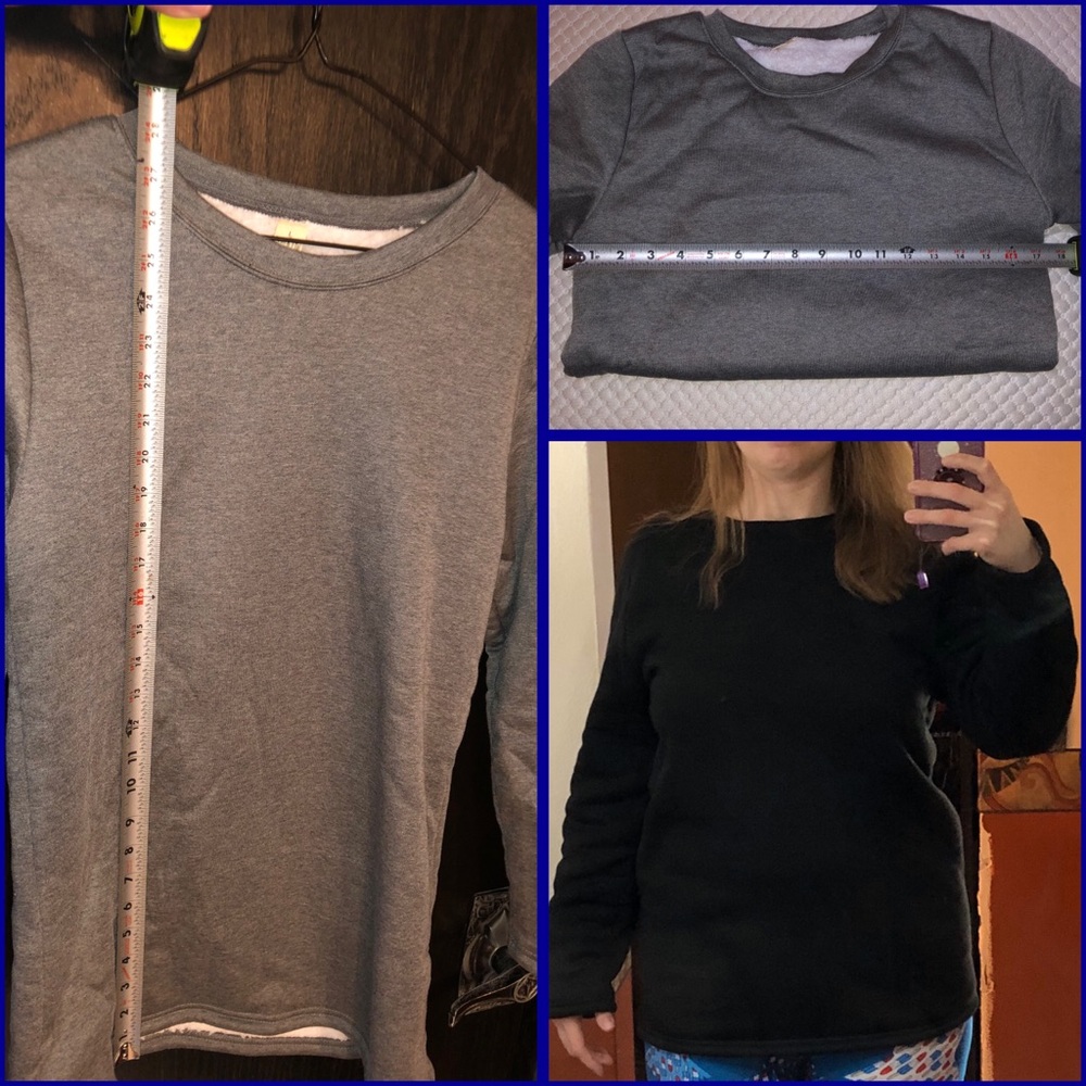 Sherpa lined sweatshirt